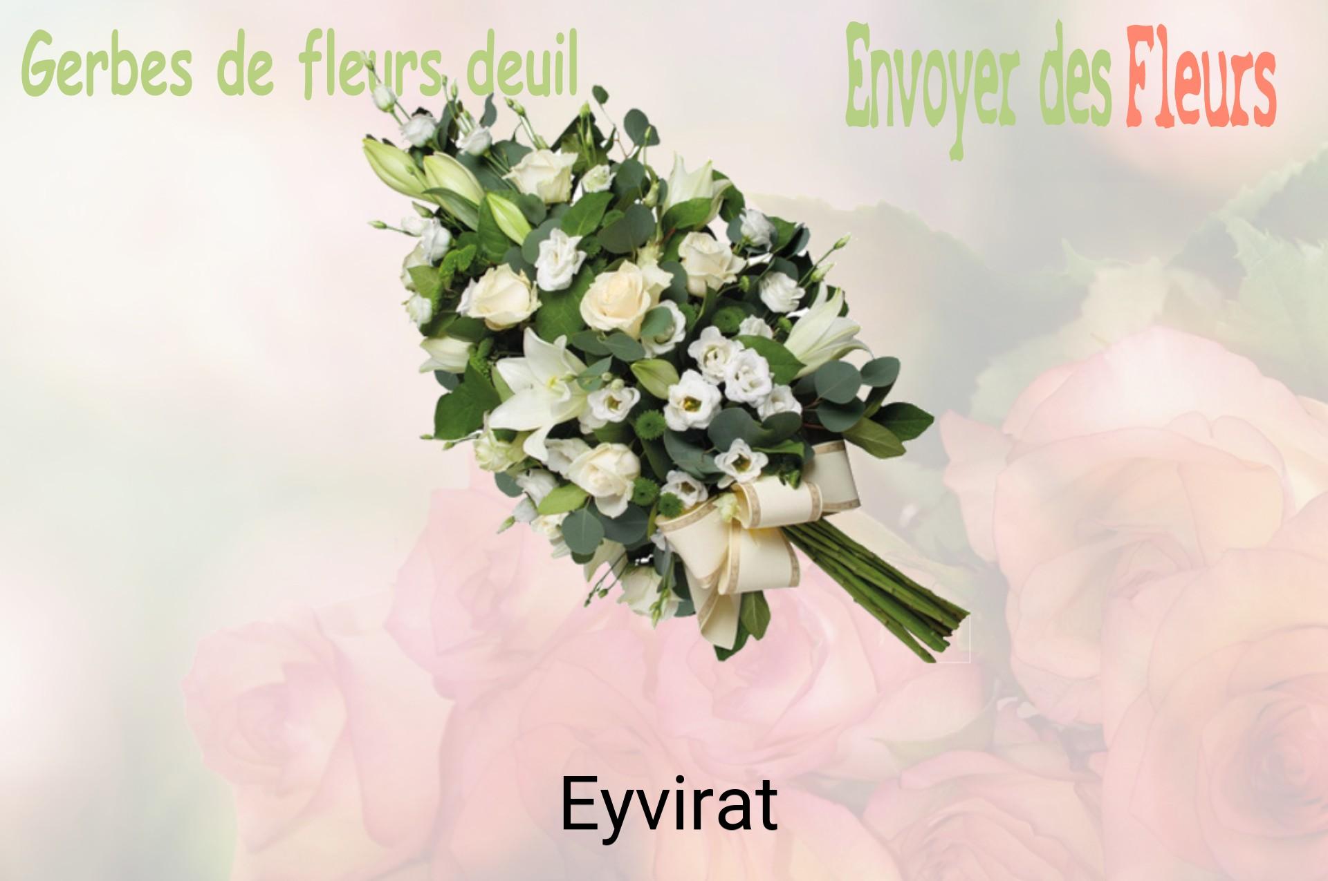 Gerbe de fleurs de deuil livrée à Eyvirat
